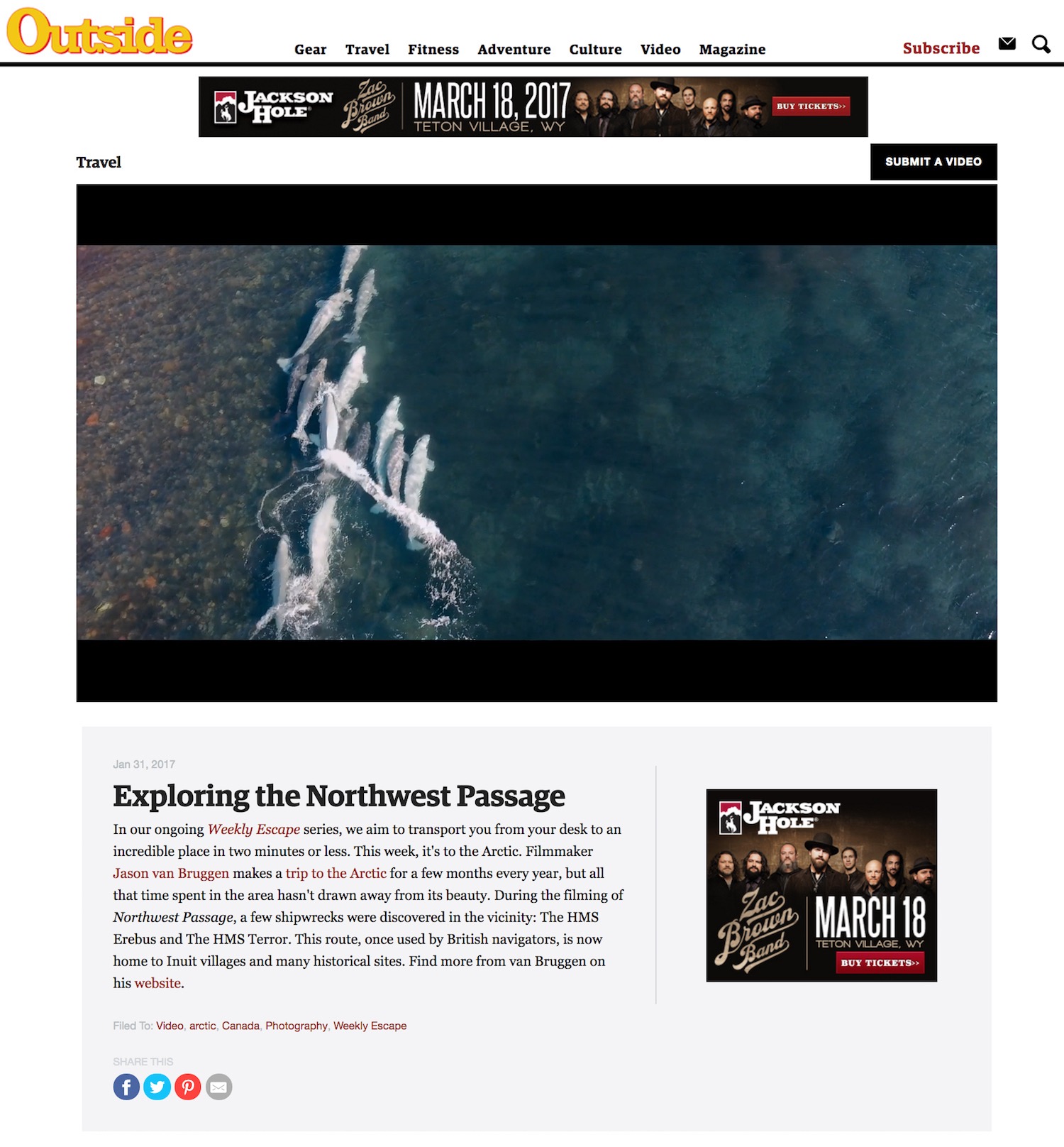 Outside Magazine "Northwest Passage"
